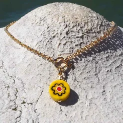 Lido Necklace - Yellow - Anemone Red^Amourrina Clearance