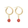 Schiona Earrings Large- Red^Amourrina New