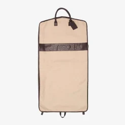 Battistoni Canvas And Leather Garment Bag^ISSIMO Online