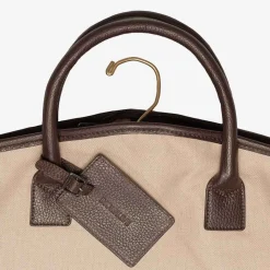 Battistoni Canvas And Leather Garment Bag^ISSIMO Online