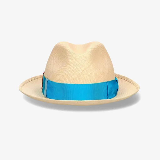 Panama Hat With Multicolor Band^Borsalino Online