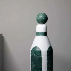 Cooler B Marble Container Green And White, Pietro Russo Design - Made To Order^Editions Milano Sale