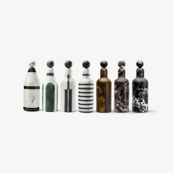 Cooler D Marble Container Black And White, Pietro Russo Design - Made To Order^Editions Milano