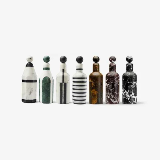 Cooler D Marble Container Black And White, Pietro Russo Design - Made To Order^Editions Milano
