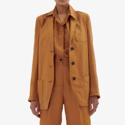 Burned Orange Deconstructed Blazer^ISSIMO
