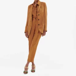 Burned Orange Pinces Trousers^ISSIMO New