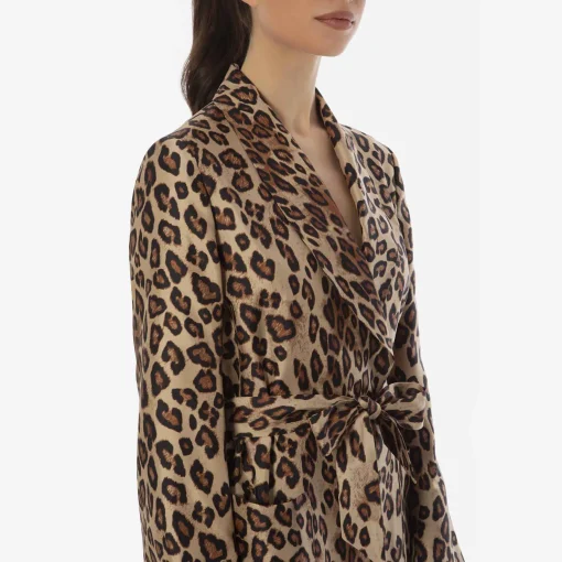 X Alberto Biani Leopard Dressing Gown^ISSIMO New