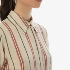 X Alberto Biani Striped Silk Shirt^ISSIMO Hot