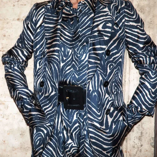 X Alberto Biani Zebra Double-Breasted Blazer^ISSIMO Outlet