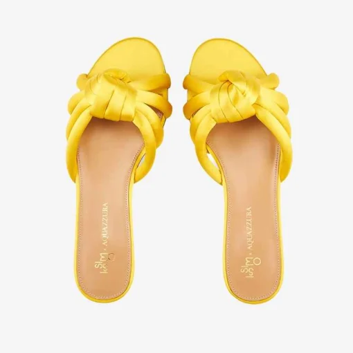 X Aquazzura Flat Satin - Sunshine Yellow^ISSIMO Outlet