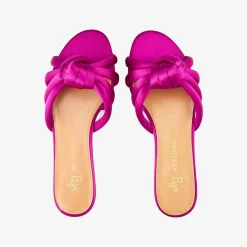 X Aquazzura Flat Satin - Bouganvillea^ISSIMO Clearance