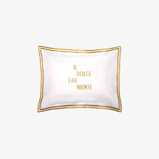 X Frette Boudoir Pillow Case "Dolce Far Niente"^ISSIMO