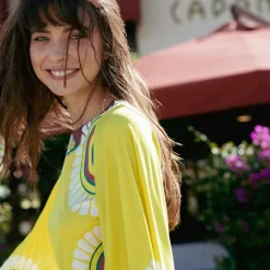 X La Doublej Sorellina Dress - Yellow Solar Placee^ISSIMO