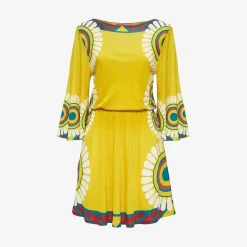 X La Doublej Sorellina Dress - Yellow Solar Placee^ISSIMO