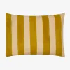 X Lisa Corti Bougainvillea Mustard Stripes Baby Pillow^ISSIMO Online