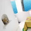 X Lisa Corti Bougainvillea Mustard Stripes Tablecloth^ISSIMO