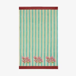 X Lisa Corti Bouganville White Veronese Stripes Sarong^ISSIMO