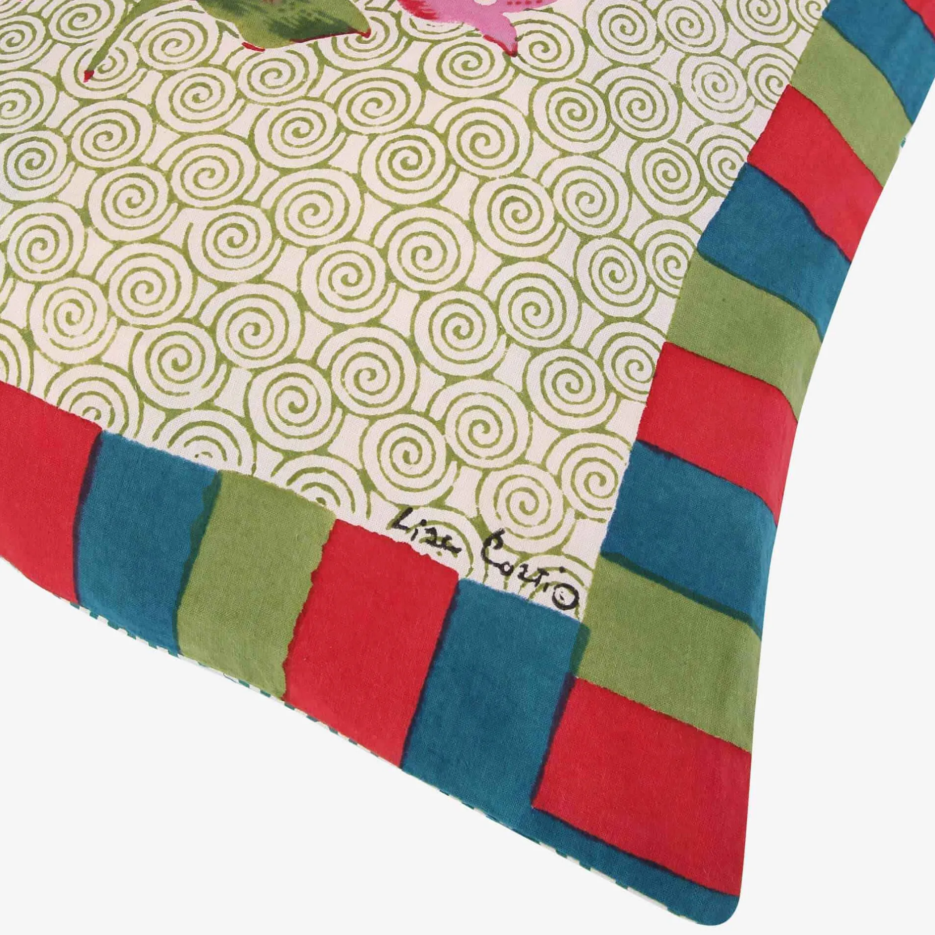 X Lisa Corti Bougainvillea Spiral Pillow^ISSIMO Sale