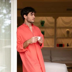 X Schostal Unisex Nightshirt - Orange & Turquoise^ISSIMO Outlet