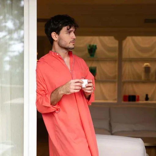 X Schostal Unisex Nightshirt - Orange & Turquoise^ISSIMO Outlet