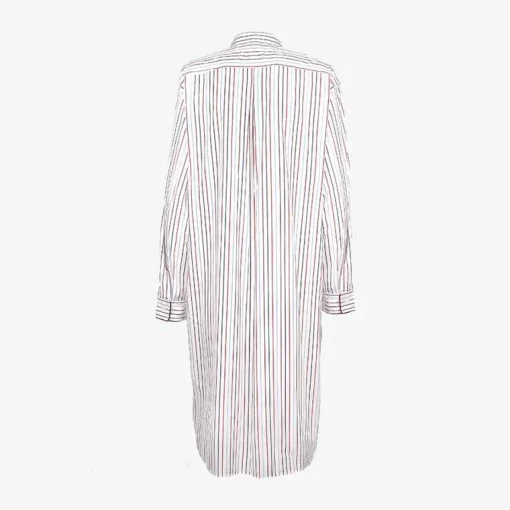 X Schostal Unisex Nightshirt - White & Multicoloured Stripes^ISSIMO Outlet