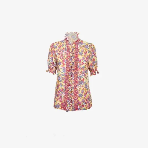 Donatella Short Pink Sleeve Shirt^Loretta Caponi Clearance
