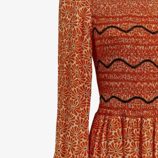 Lea Orange Daisies Dress^Loretta Caponi Hot