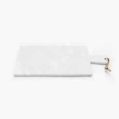 Cutting Board In White Carrara Marble And Leather Lace^Marmolove Clearance