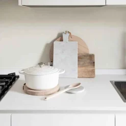 Cutting Board In White Carrara Marble And Leather Lace^Marmolove Clearance