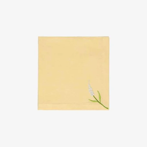 Lavender Embroidered Placemats And Napkins - Set Of 6^Taf Ricami Best