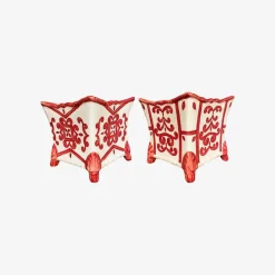Rouge Cachepot - Set Of 2 - Made To Order^Vio's Best